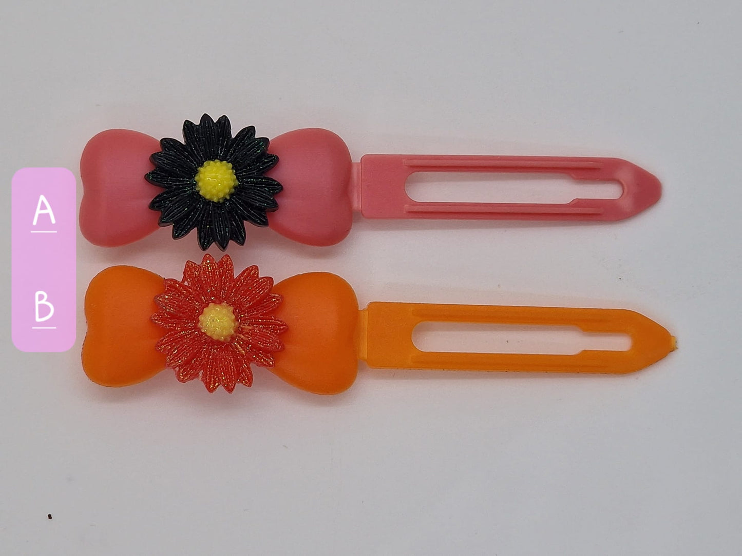 Glitter Daisy Barrette 4.5cm Novelty clip