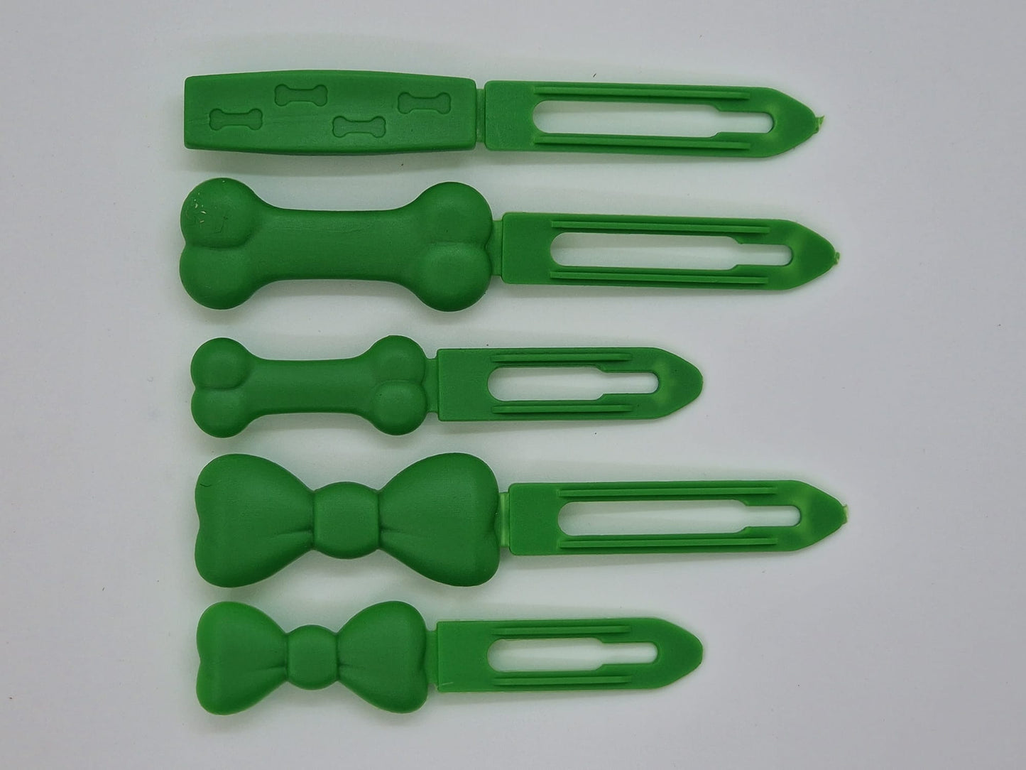 Apple Green Posh Puppy UK Barrette clip en plastique avec nœud supérieur