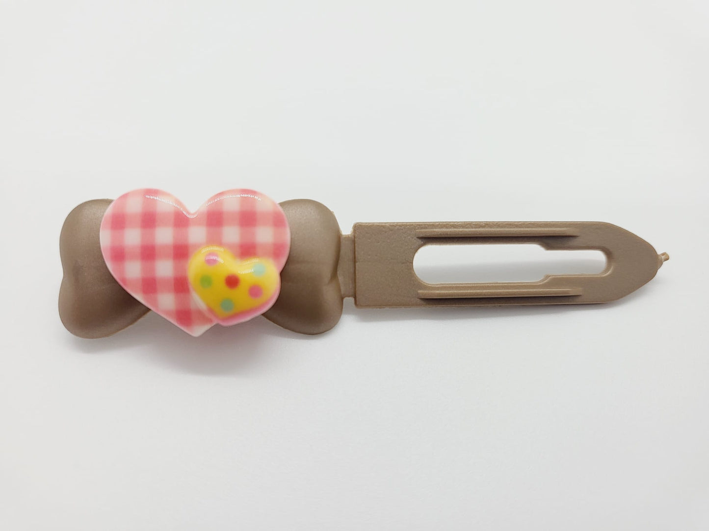 Valentine heart on 3.5cm & 4.5cm  Clips