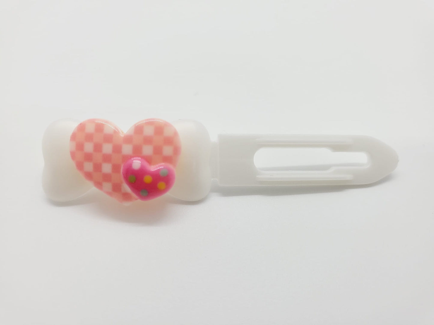 Valentine heart on 3.5cm & 4.5cm  Clips