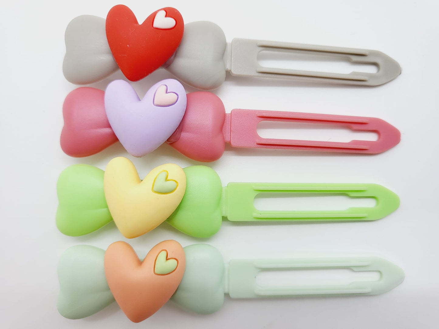 Valentine heart on 4.5cm Clips