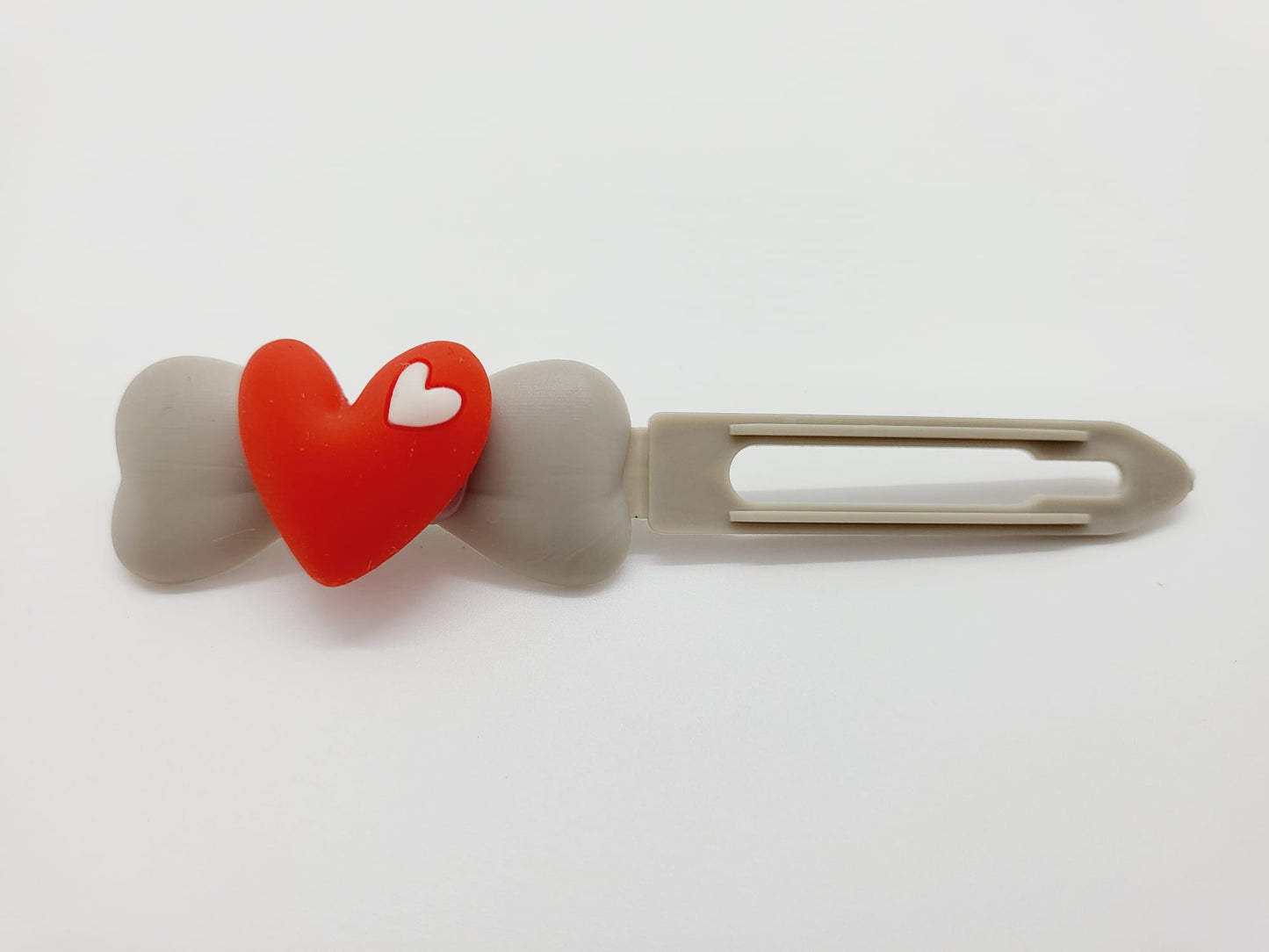 Valentine heart on 4.5cm Clips