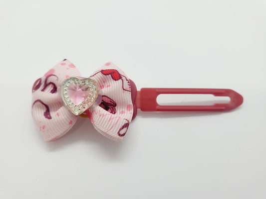 Valentine soft bow on 4.5cm Clips