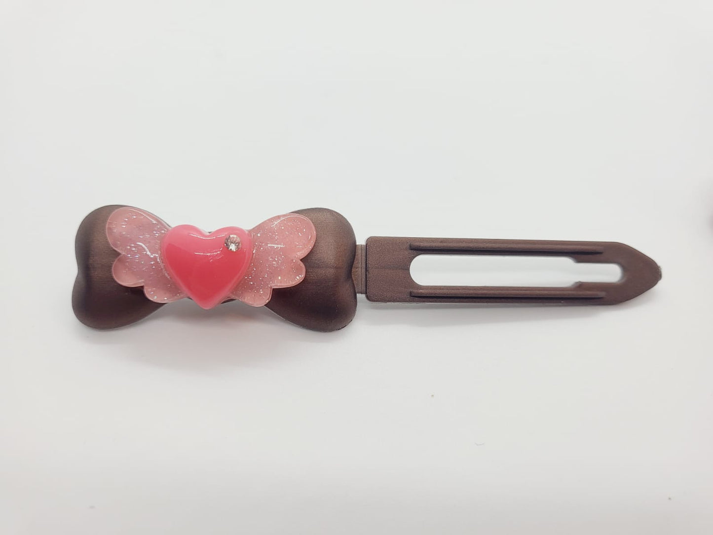 Valentine Winged heart on 4.5cm Clips