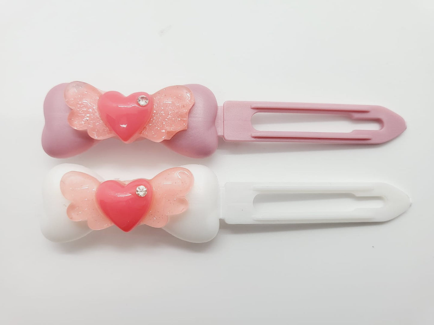 Valentine Winged heart on 4.5cm Clips