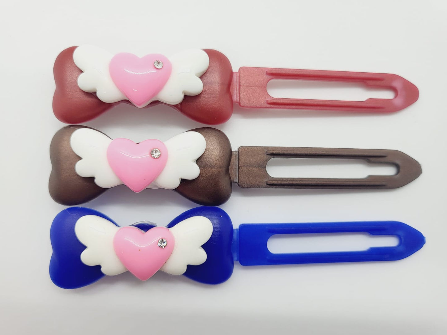 Valentine Winged heart on 4.5cm Clips