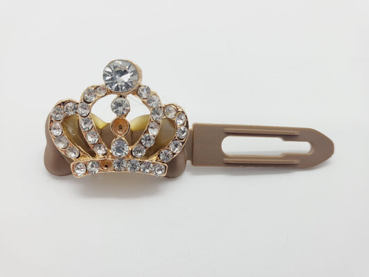 Ausverkaufsartikel Diamante Tiara auf Bronze Posh Puppy Clip (Fehlender Stein)