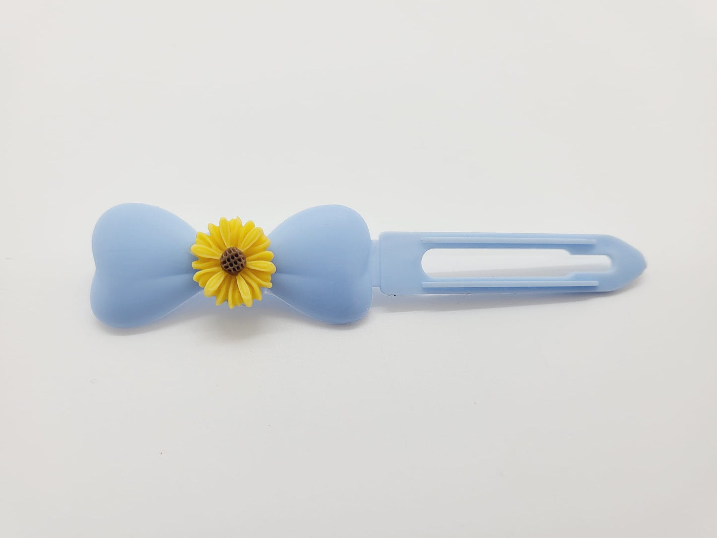 Yellow Daisy Flower Top Knot Clip