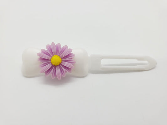Lilac Sun Flower Top Knot Clip