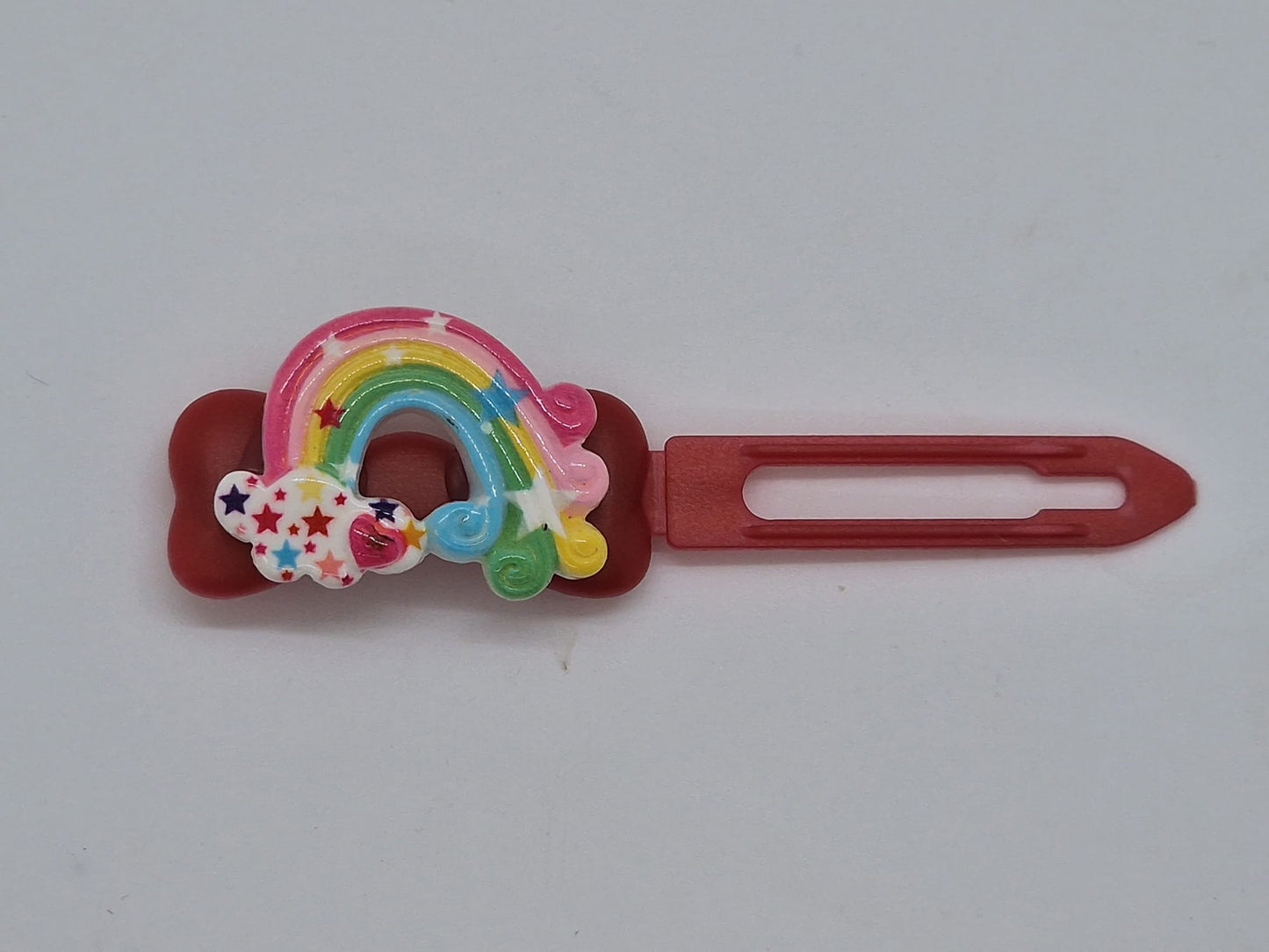 Regenbogen-Haarspange, 4,5 cm, origineller Clip