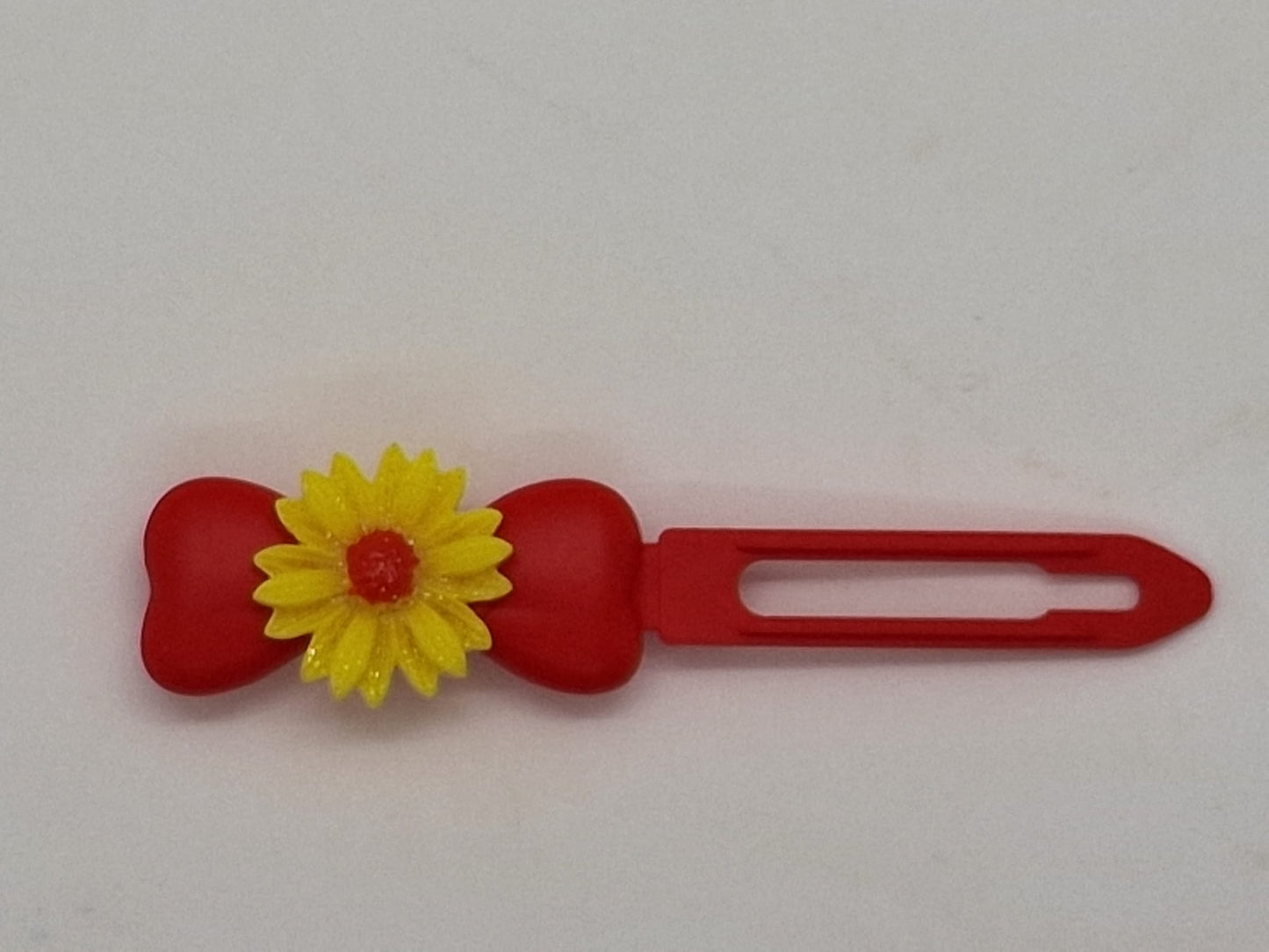 Glitter Daisy Barrette 4.5cm Novelty clip