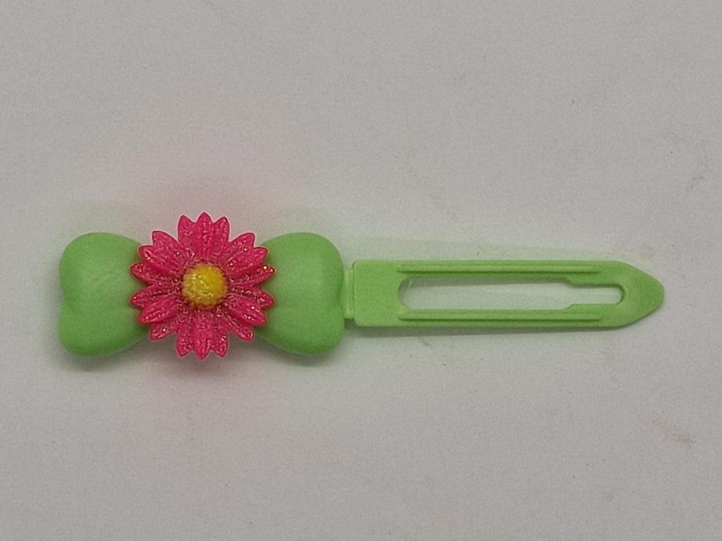 Glitter Daisy Barrette 4.5cm Novelty clip