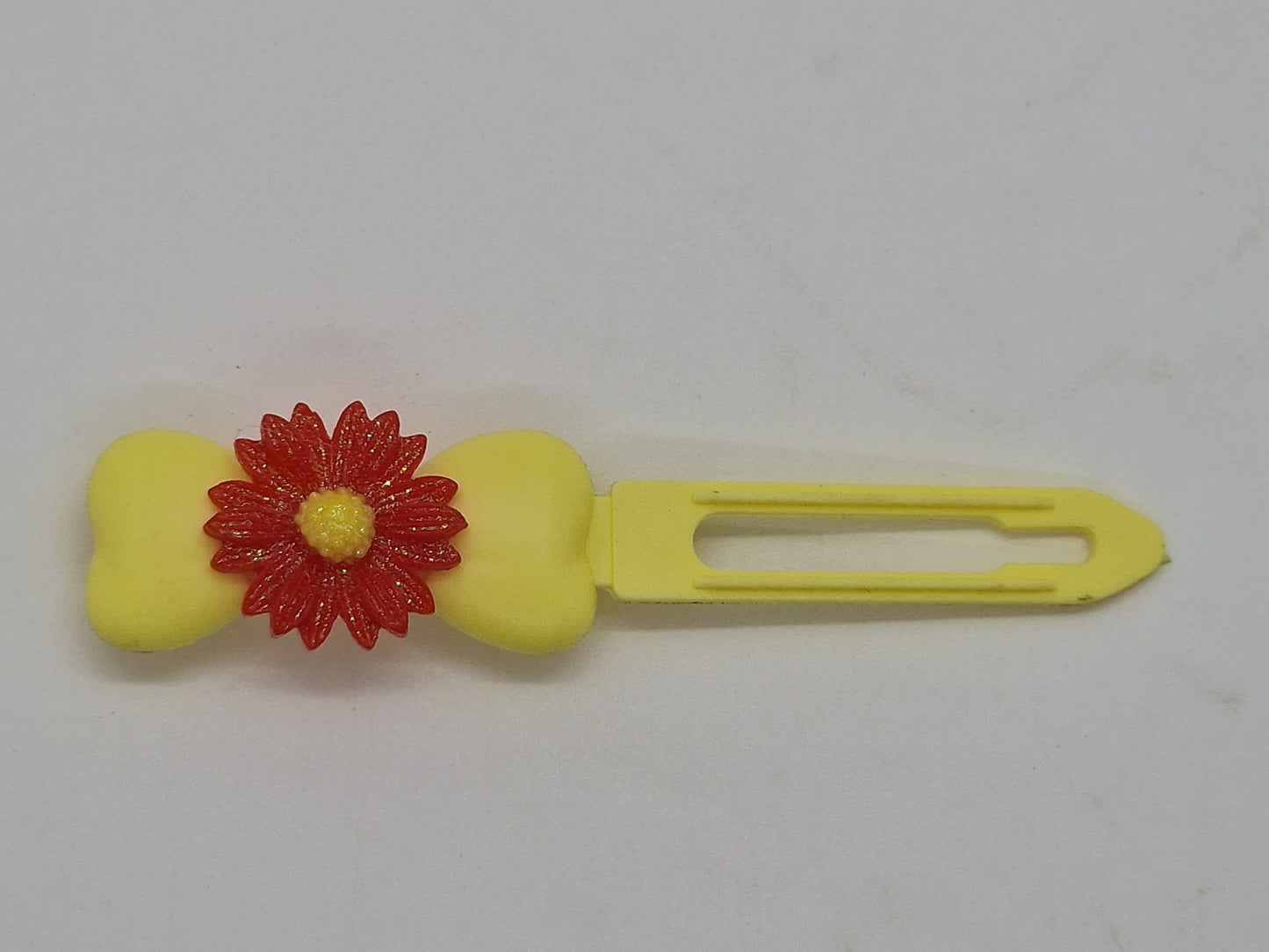 Glitter Daisy Barrette 4.5cm Novelty clip